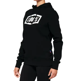 100% Women's Icon Hoodie - Black - Small 20031-00000