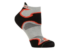 1000 Mile Mens Fusion Double Layer Socklet (Black/Orange)