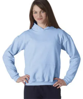 18500B Gildan Youth Heavy BlendHooded Sweatshirt Light Blue
