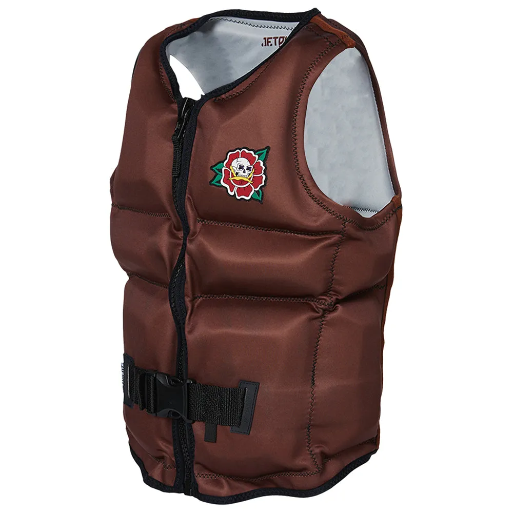2024 Jetpilot X1 Boys Youth Neo Vest Sub - Coffee