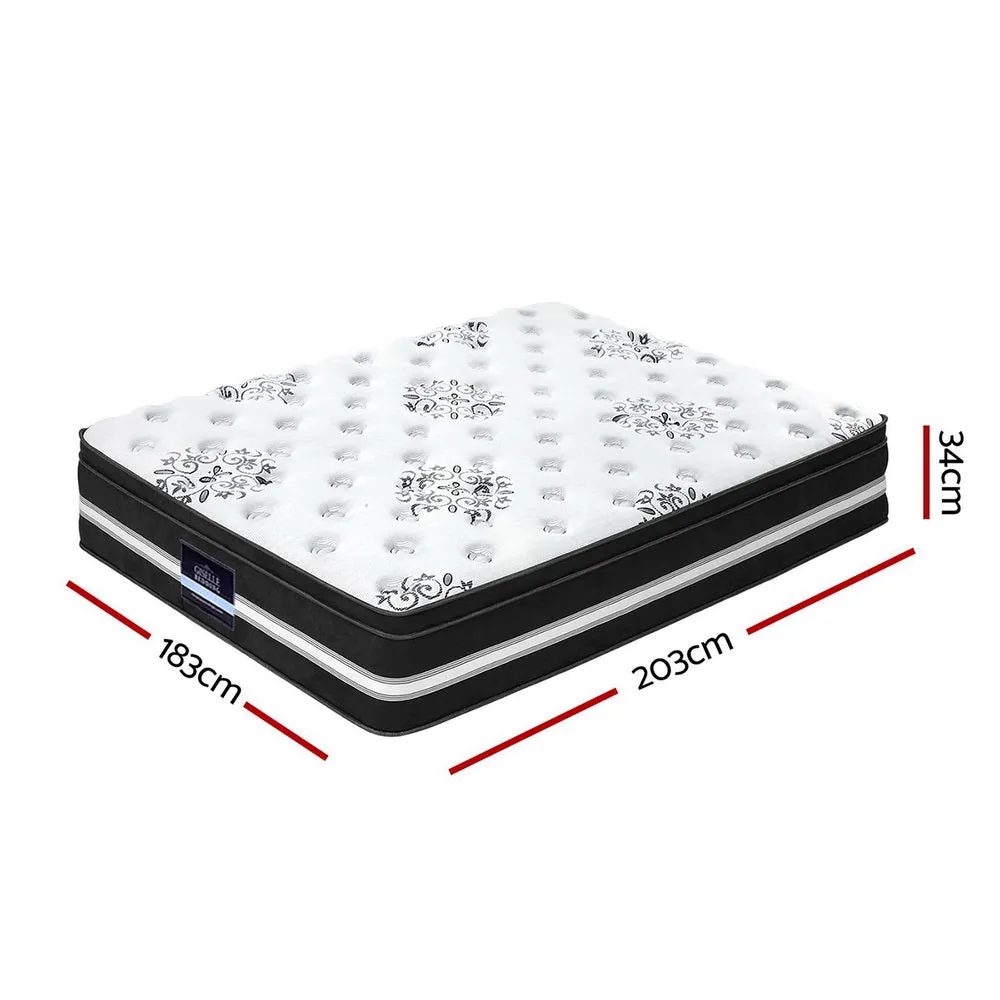 34cm Euro Top Cool Gel Memory Foam King Mattress - Giselle Bedding