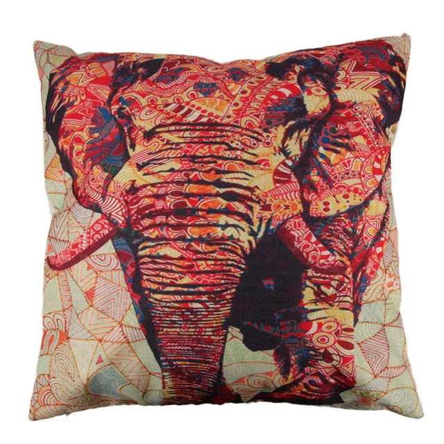 45 cm Colorful Elephant Throw PillowCases