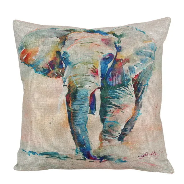 45 cm Colorful Elephant Throw PillowCases