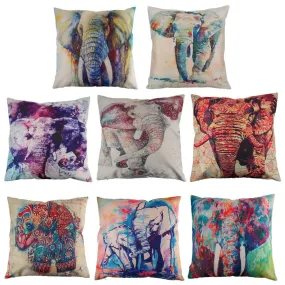45 cm Colorful Elephant Throw PillowCases