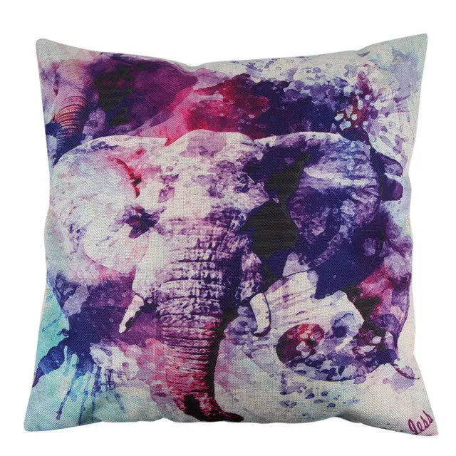 45 cm Colorful Elephant Throw PillowCases