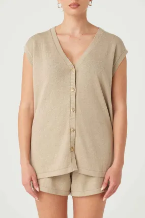 Ada Vest - Taupe