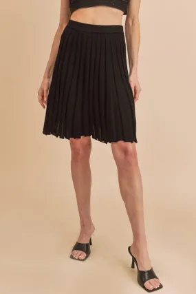 Aemi Co Elastic Waist Knit Skort