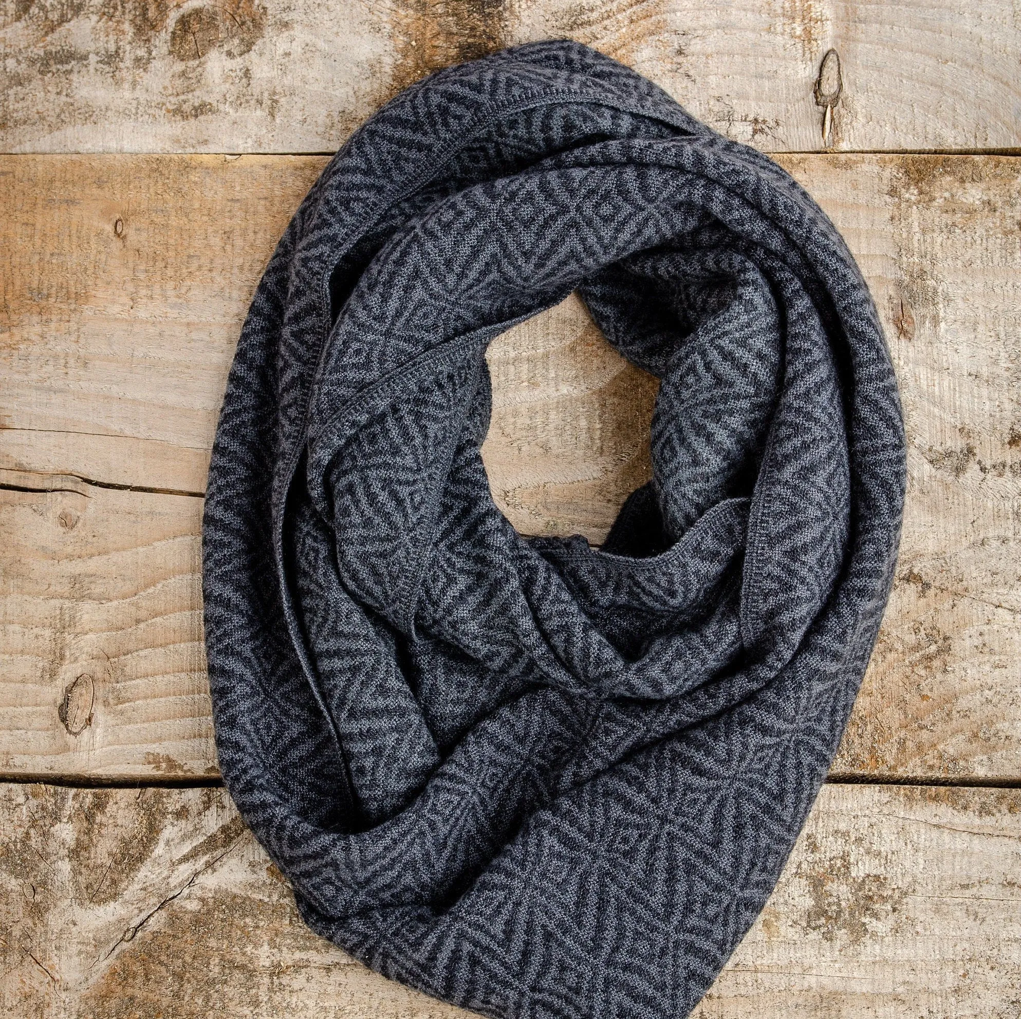 Alpaca Wool Soft Knitted Infinity Scarf, Mustard Yellow