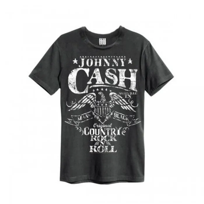 Amplified Mens The Man in Black Johnny Cash T-Shirt