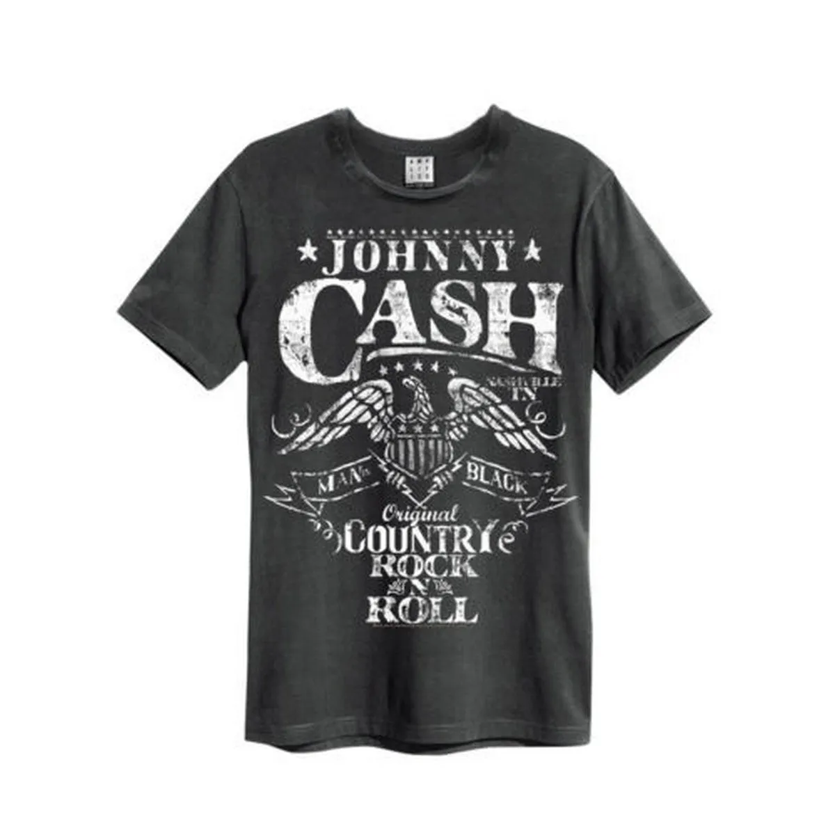 Amplified Mens The Man in Black Johnny Cash T-Shirt