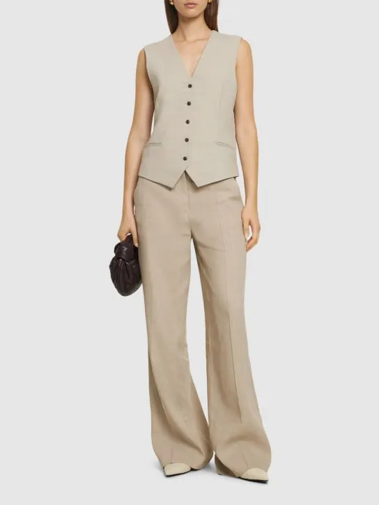 ANINE BING   Lena linen blend vest 