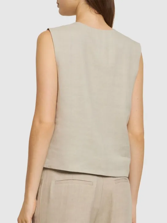 ANINE BING   Lena linen blend vest 