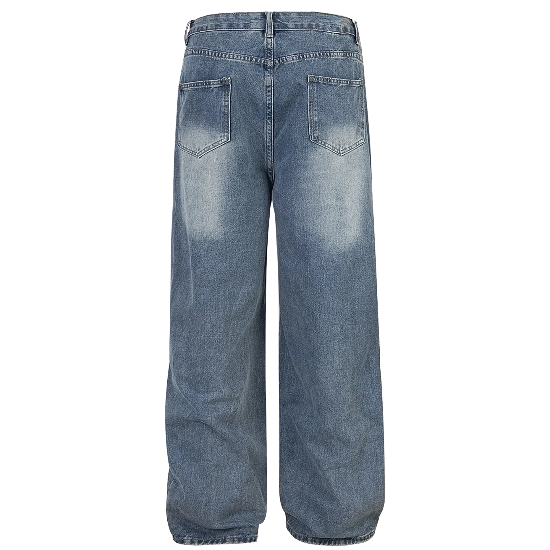 'Anomaly' Pin Clasp Baggy Denim Jeans
