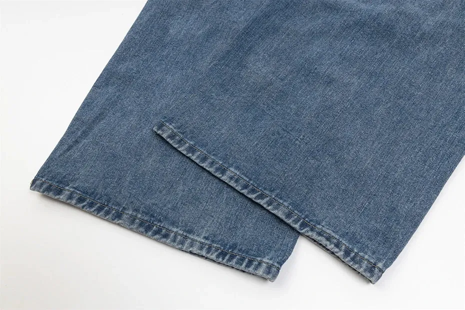 'Anomaly' Pin Clasp Baggy Denim Jeans