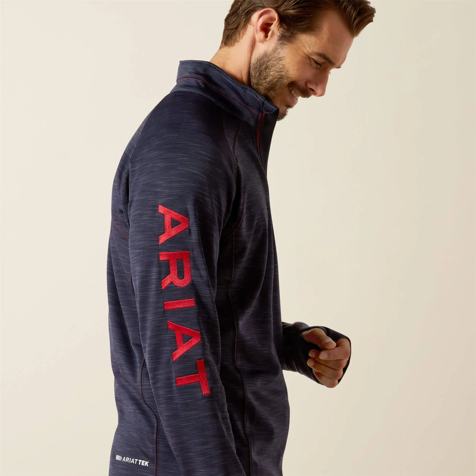 Ariat Mens Tek Team 1/2 Zip Sweatshirt