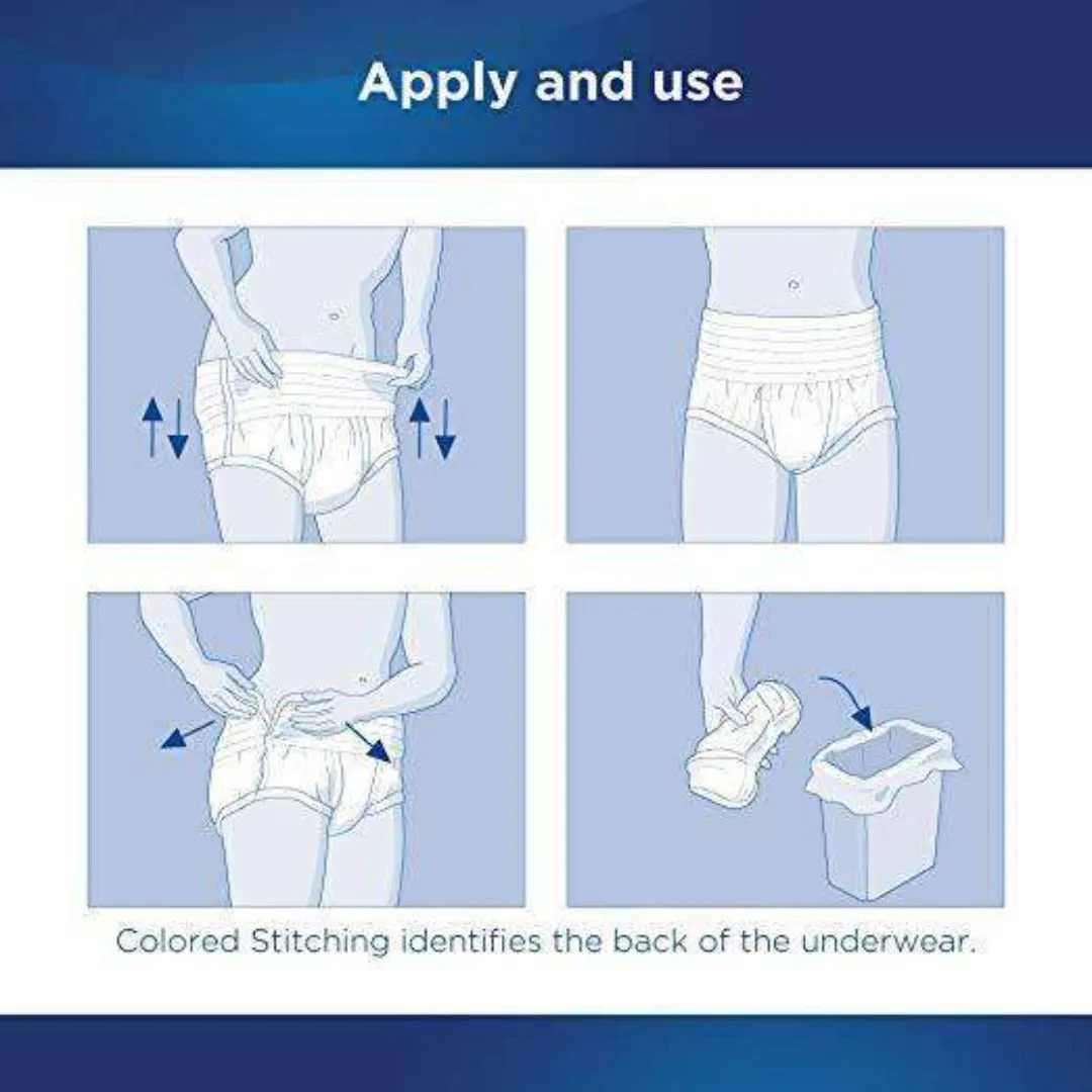 Attends Advanced Protective Underwear with Advanced DermaDry Technology for Adult Incontinence Care