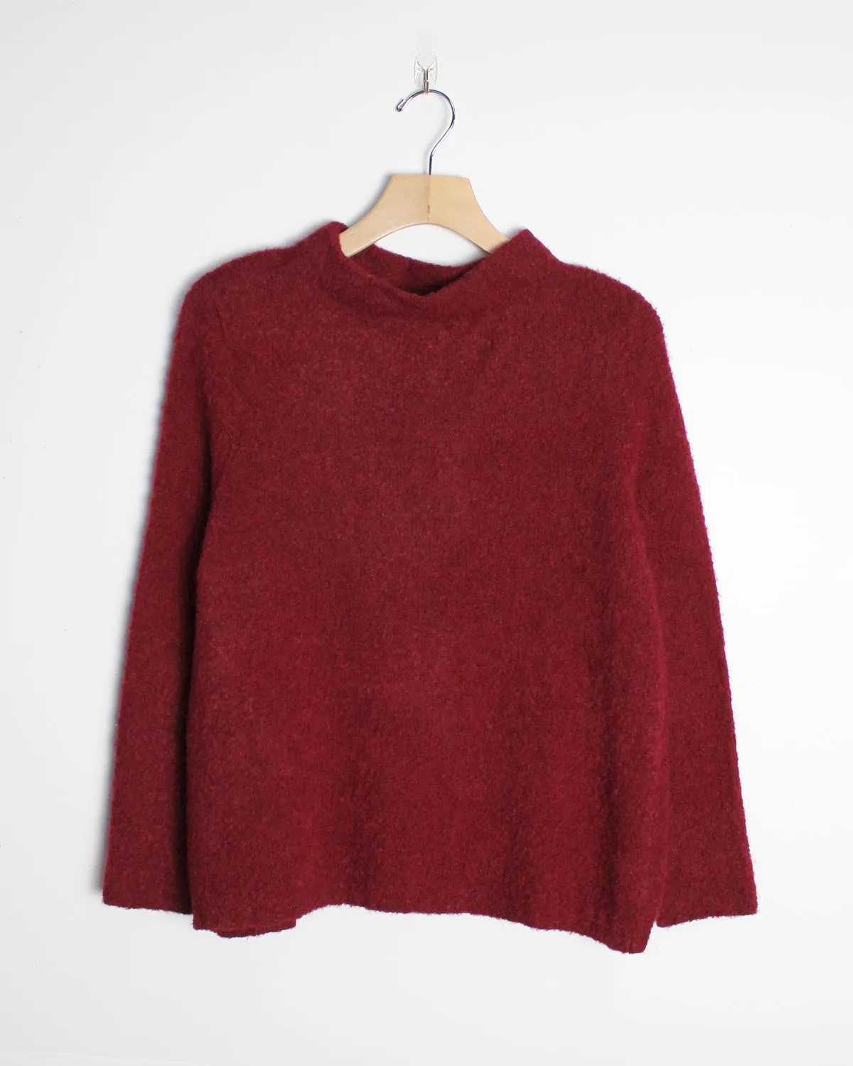 Baby Alpaca Bouclé Pullover Sweater