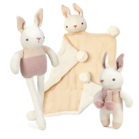 Baby Comforter, Rattle & Doll Bundle In Cream