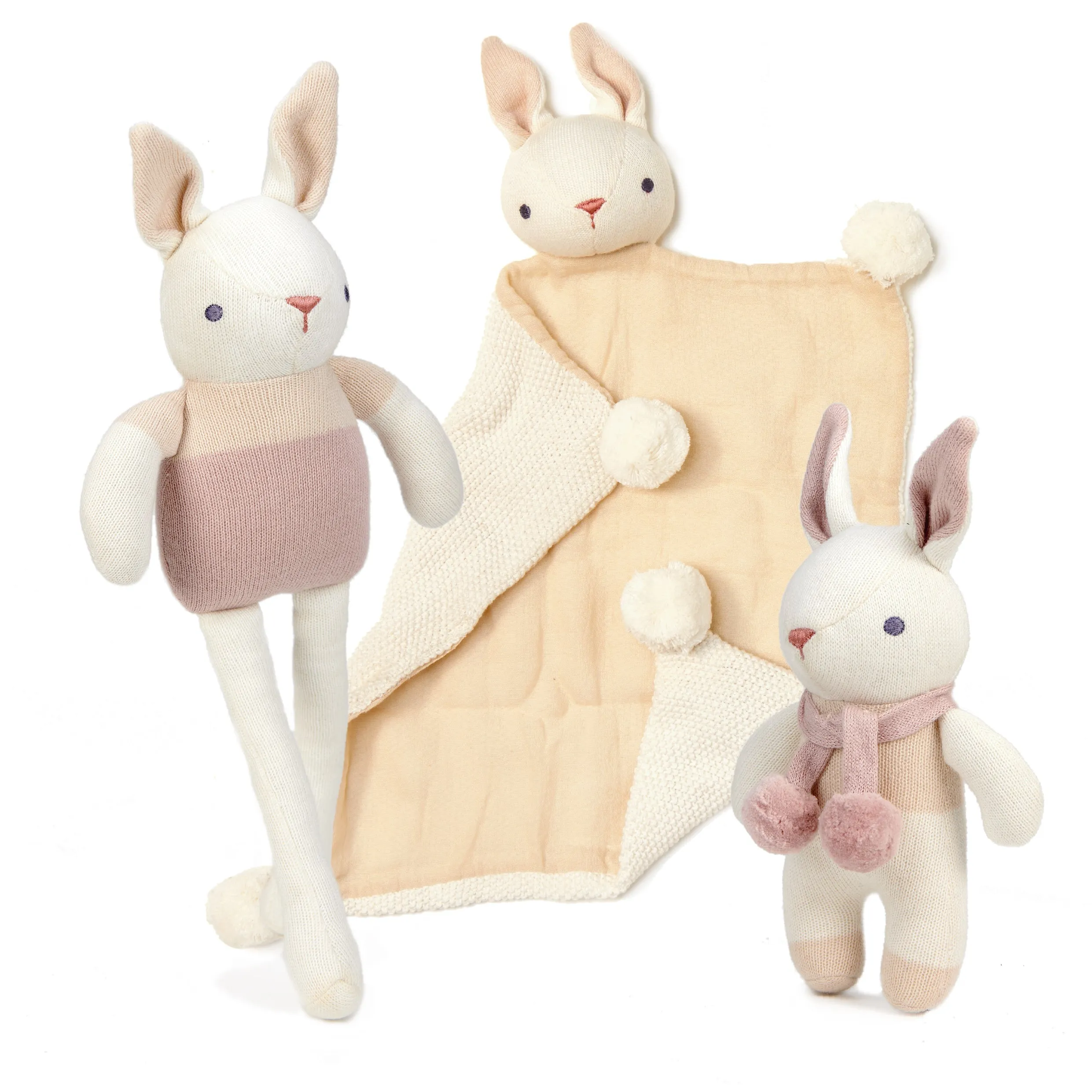 Baby Comforter, Rattle & Doll Bundle In Cream