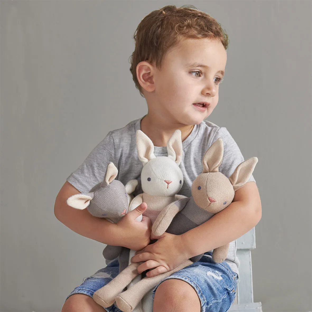 Baby Comforter, Rattle & Doll Bundle In Cream