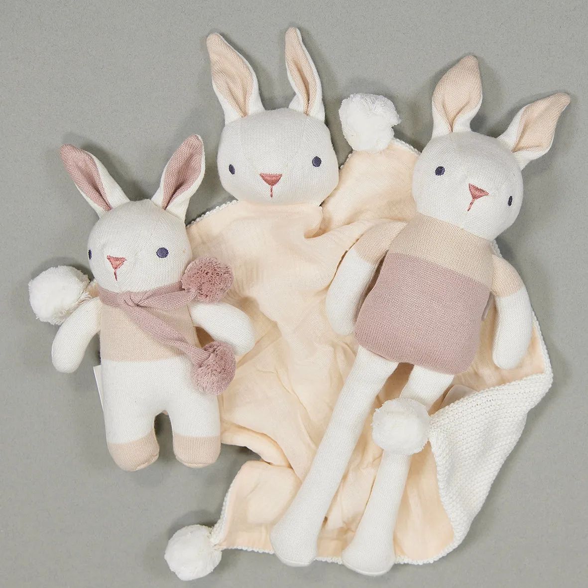Baby Comforter, Rattle & Doll Bundle In Cream