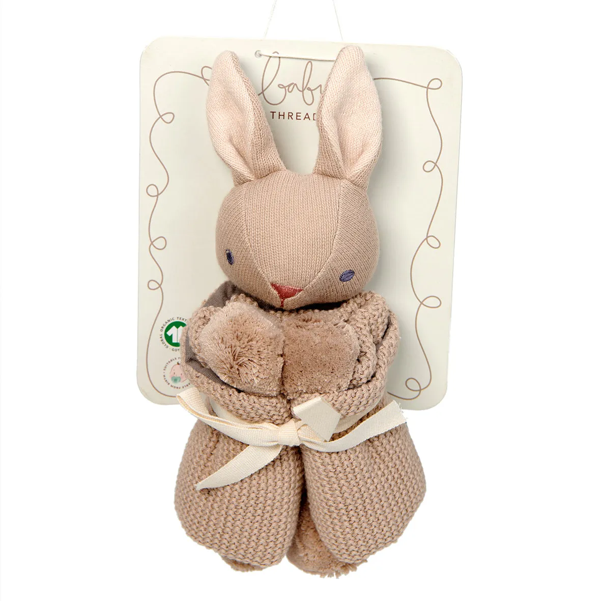 Baby Comforter, Rattle & Doll Bundle In Taupe