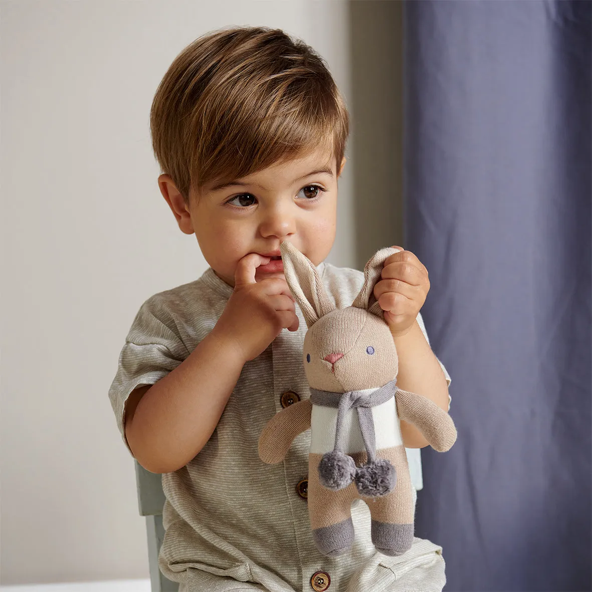 Baby Comforter, Rattle & Doll Bundle In Taupe