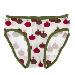 Bamboo Underwear - Natural Ornaments with Moss Trim