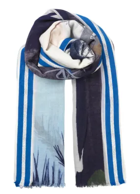Becksondergaard - Blue Beach Wool Scarf in Campanula