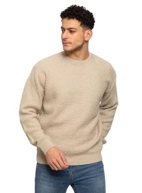 Beige A-Round Basic Pullover