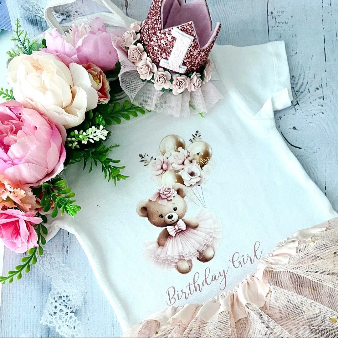 Birthday girl Vest And Crown