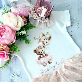Birthday girl Vest And Crown