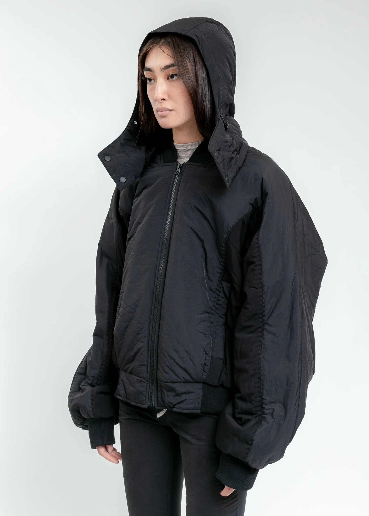 Black Hooded Bomber