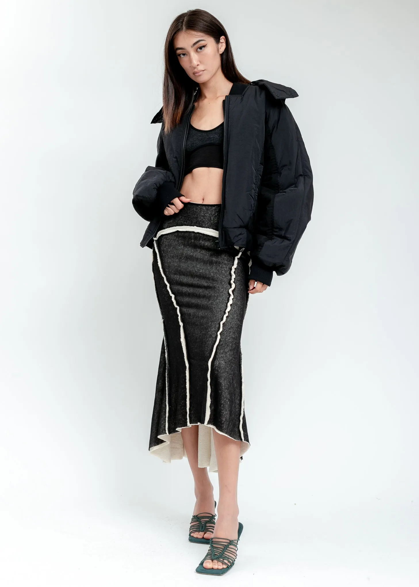 Black Hooded Bomber