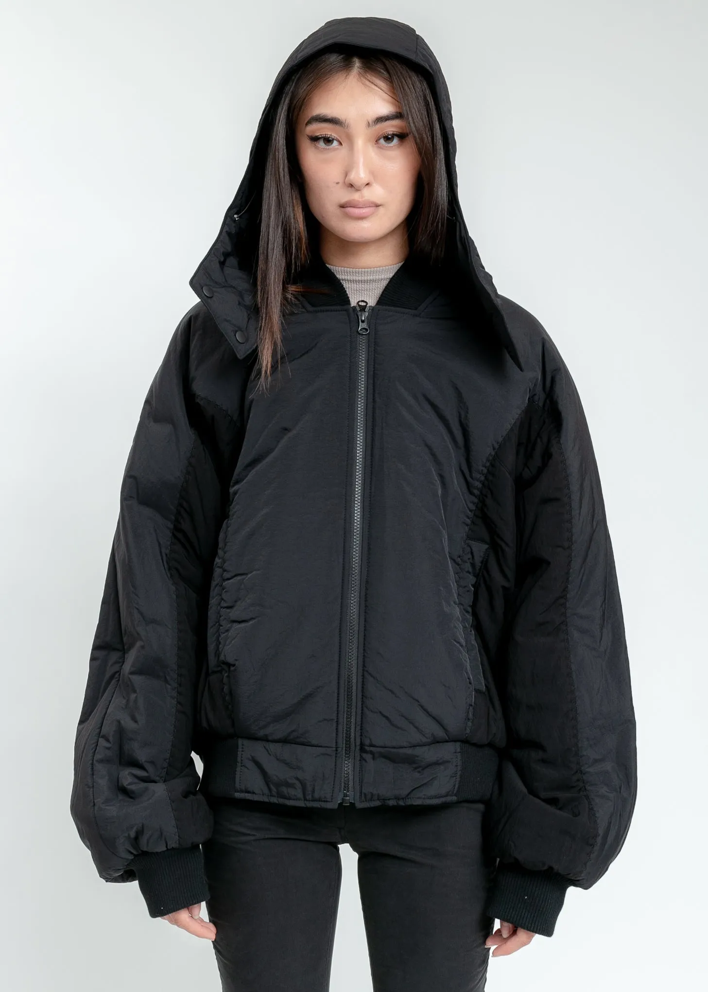 Black Hooded Bomber
