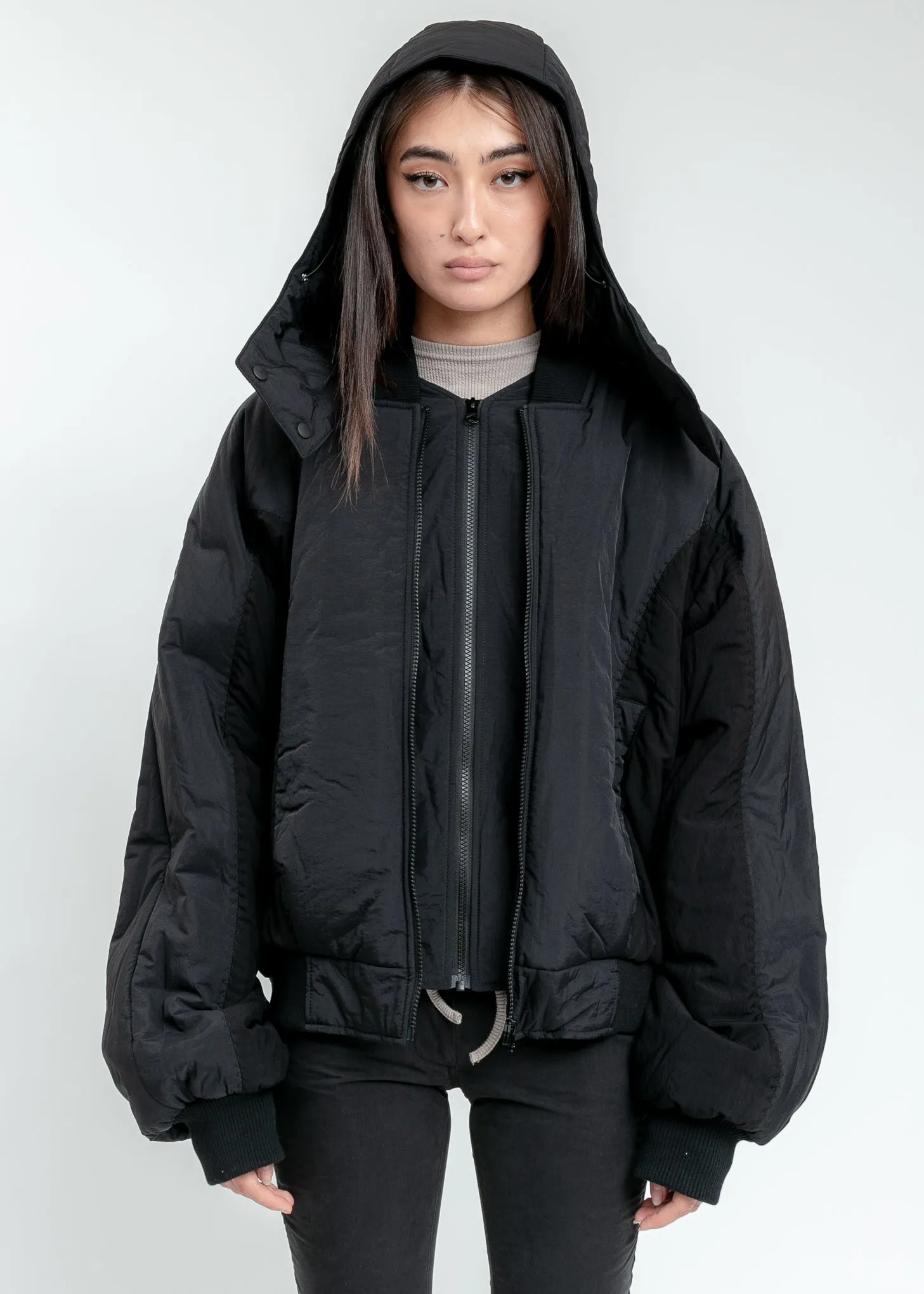 Black Hooded Bomber