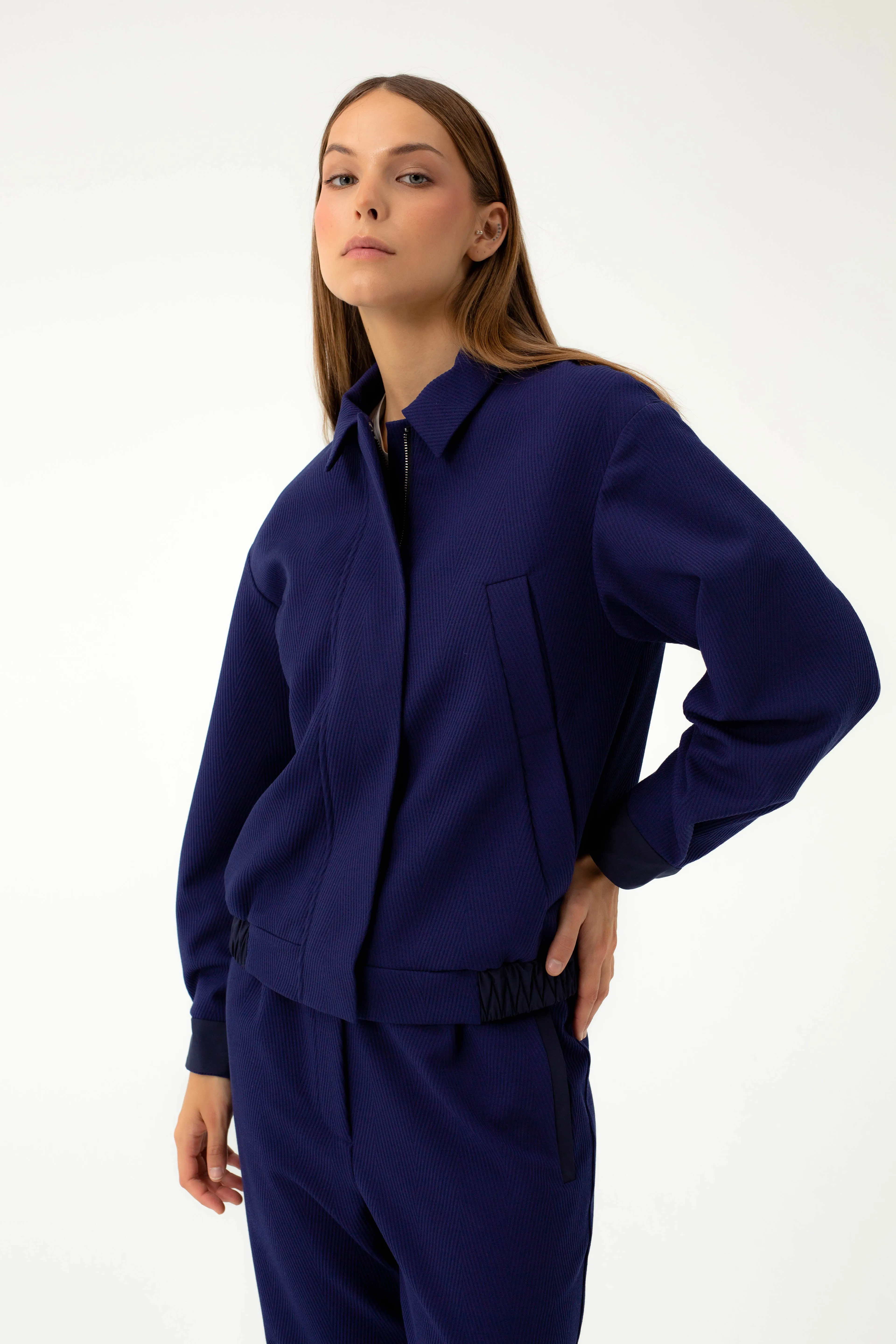BLUE BOMBER JACKET