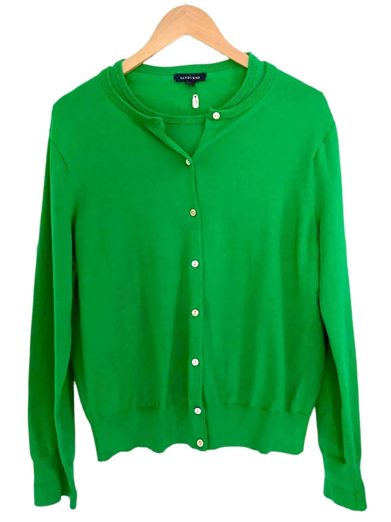 Bright Spring Green Cardigan Sweater Set