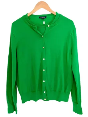 Bright Spring Green Cardigan Sweater Set