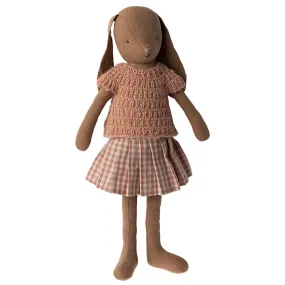 Bunny Size 3, Chocolate Brown, Knitted Shirt and Skirt