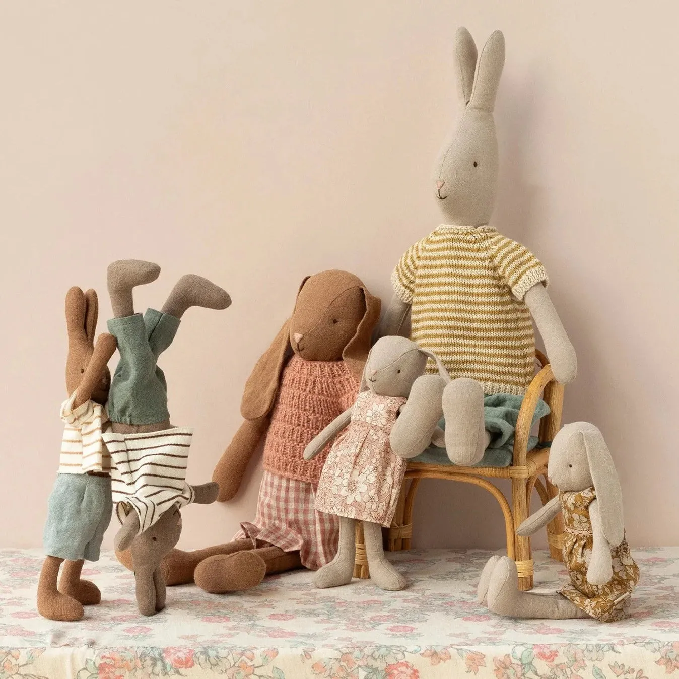 Bunny Size 3, Chocolate Brown, Knitted Shirt and Skirt