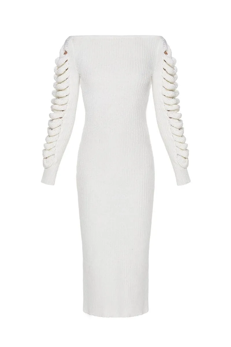 CAMELLIA KNITTED MIDI DRESS