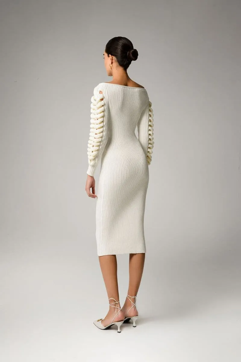 CAMELLIA KNITTED MIDI DRESS