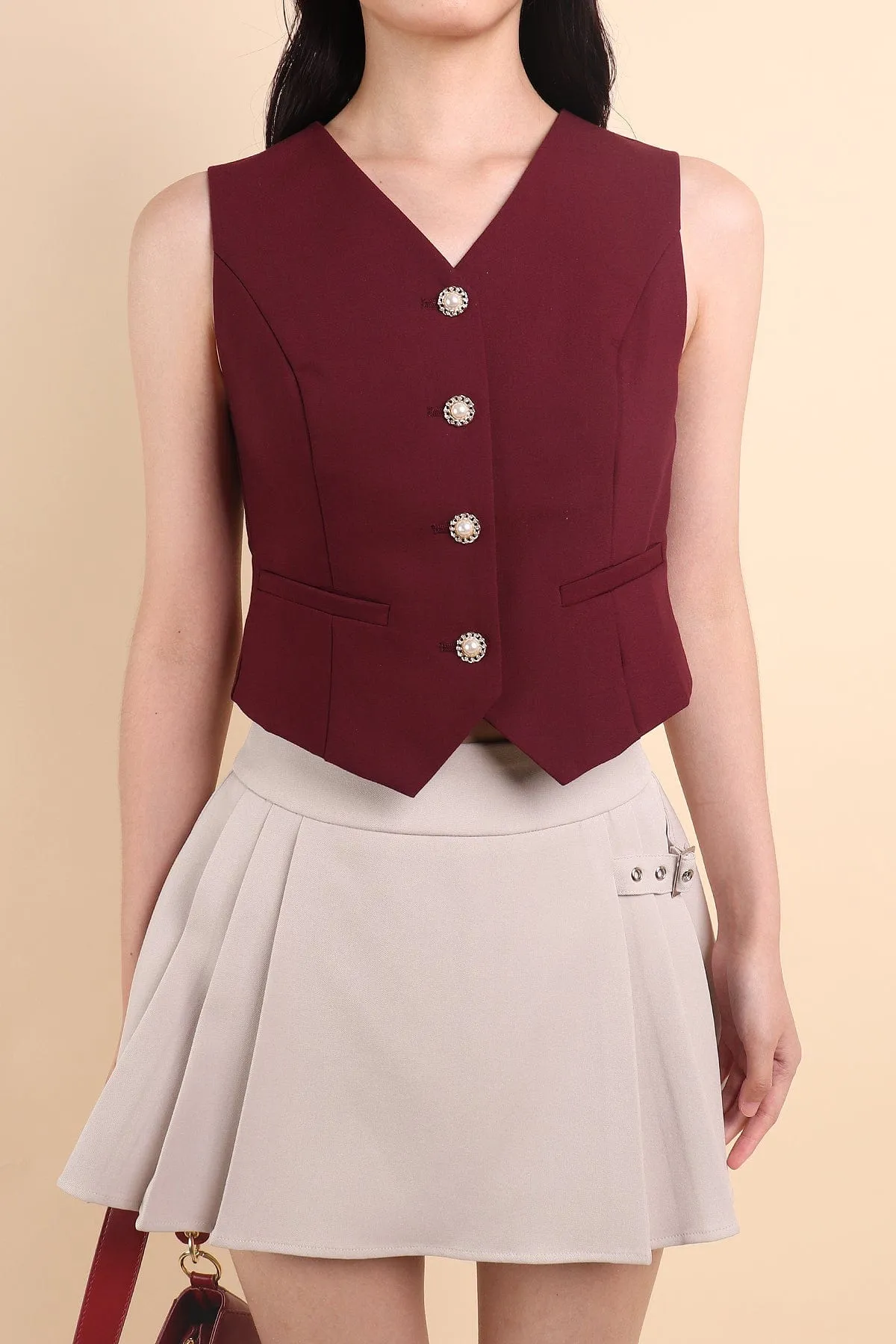 CAMU VEST TOP IN WINE