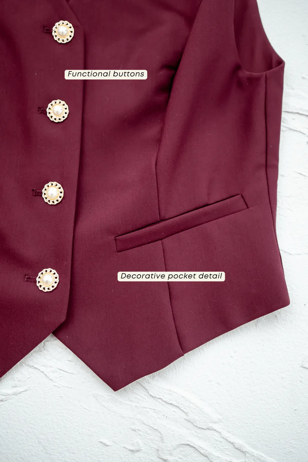 CAMU VEST TOP IN WINE