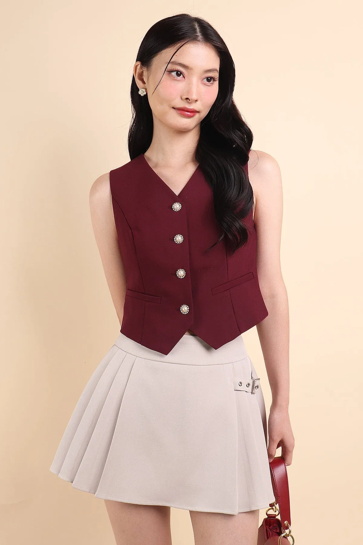 CAMU VEST TOP IN WINE