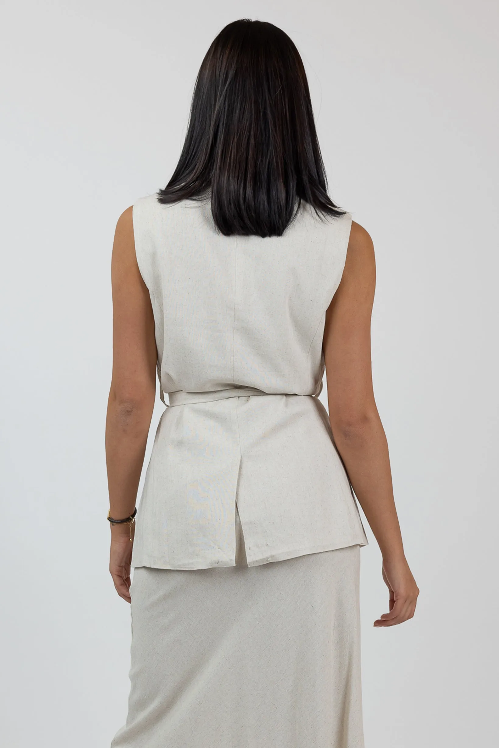 Charlotte Linen Vest