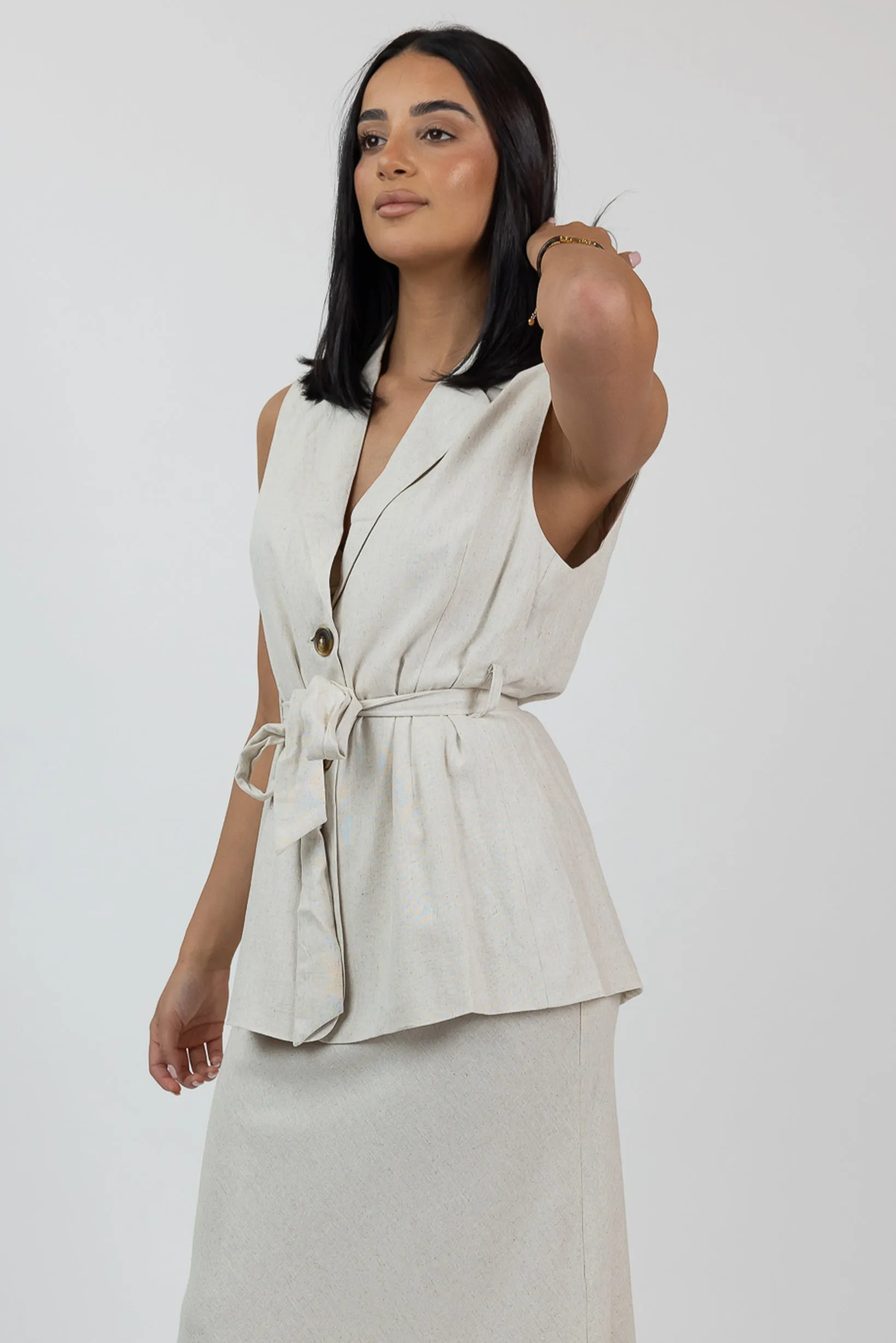 Charlotte Linen Vest