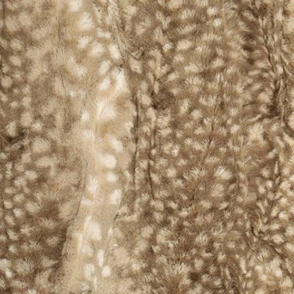 Chickadee Luxe Cuddle Infinity Scarf in Cappuccino Fawn Minky