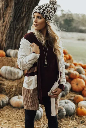 Chilly Sunsets Chenille Cardigan in Ivory